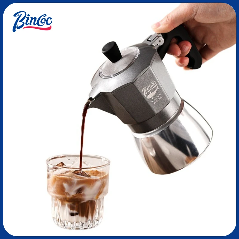 Hand Tools Mechanical Workshop - หม้อกาแฟโมก้าพอต Bincoo 2 ถ้วย แบบวาล์วคู่ ทำจากอลูมิเนียมอัลลอยด์