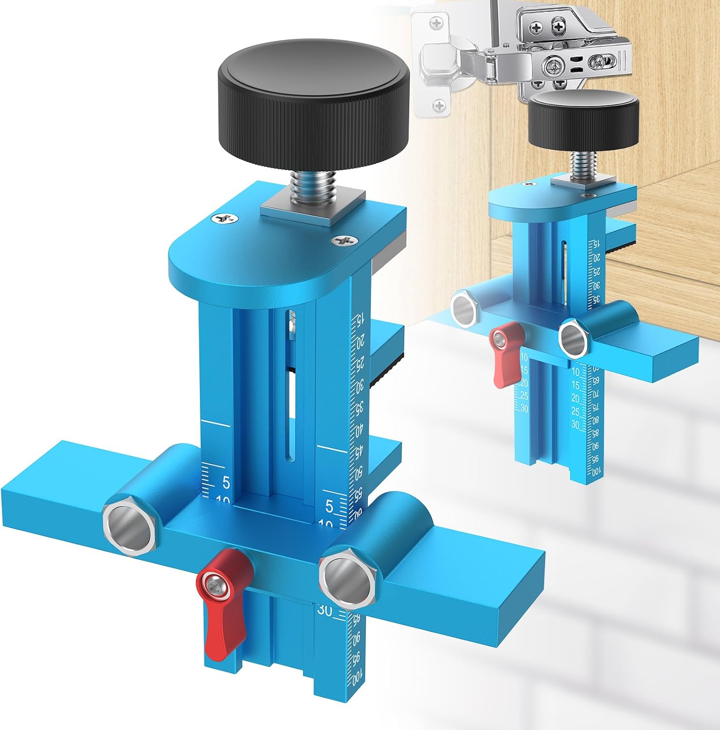 Dowel Jig Kit - อุปกรณ์จับยึดตู้ 3 in 1 พร้อมตัวช่วยติดตั้ง ปรับตำแหน่งได้