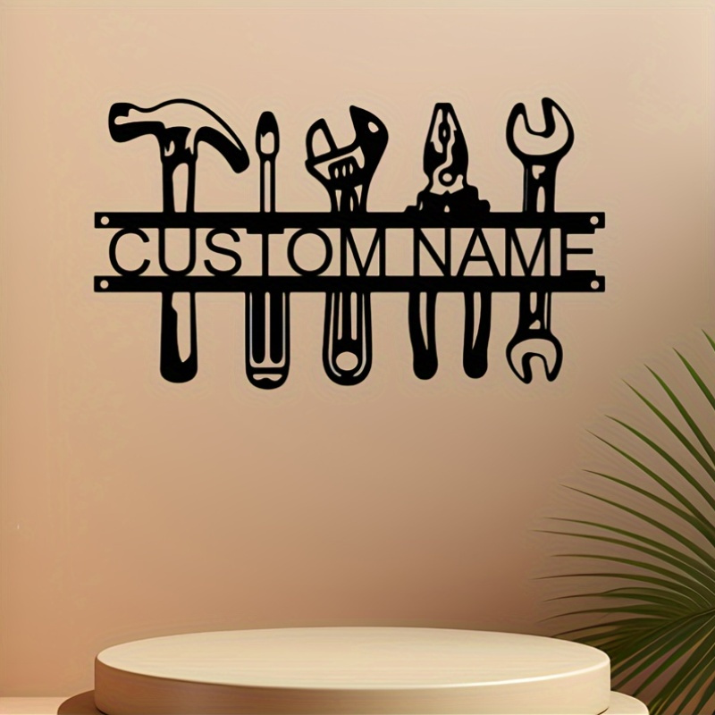 ป้ายโลหะตกแต่งผนังสไตล์อินดัสเ - Workshop Tools With Name บทวิจารณ์และราคา
