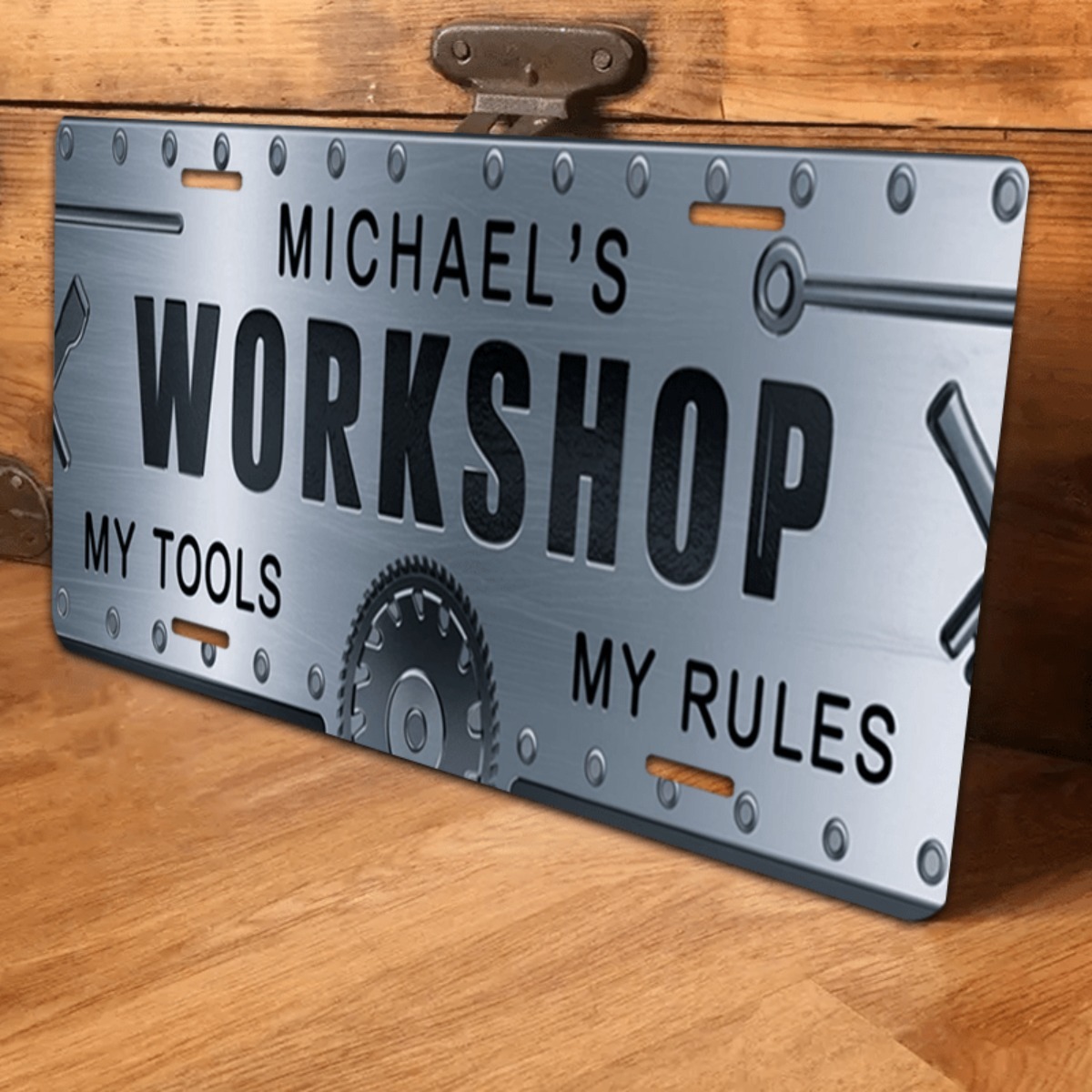 ป้ายอะลูมิเนียมงานฝีมือสลักชื่ - Workshop Tools With Name บทวิจารณ์และราคา