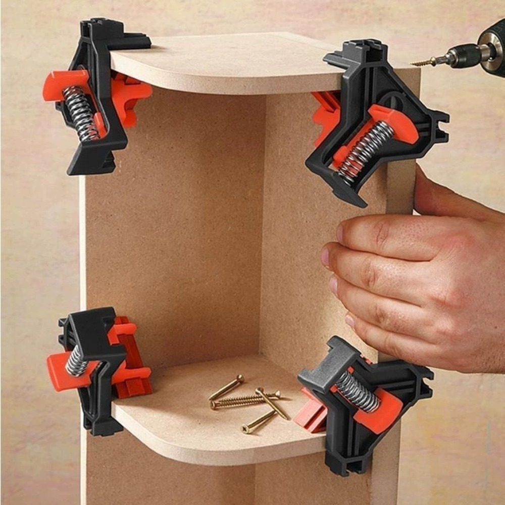 4 ชิ้น 90 °   คลิปหนีบมุมฉาก ค - Hand Tools Mechanical Workshop บทวิจารณ์และราคา