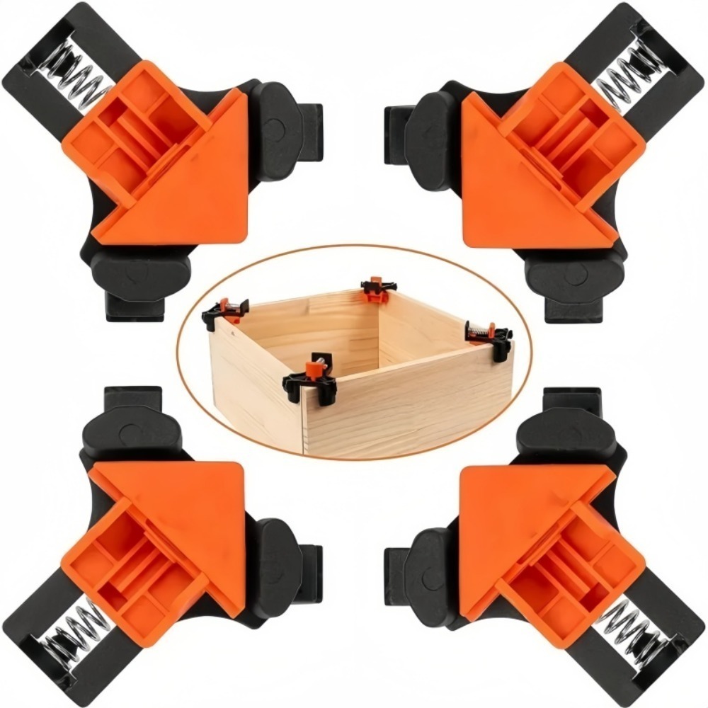 4 ชิ้น 90 °   คลิปหนีบมุมฉาก ค - Hand Tools Mechanical Workshop บทวิจารณ์และราคา