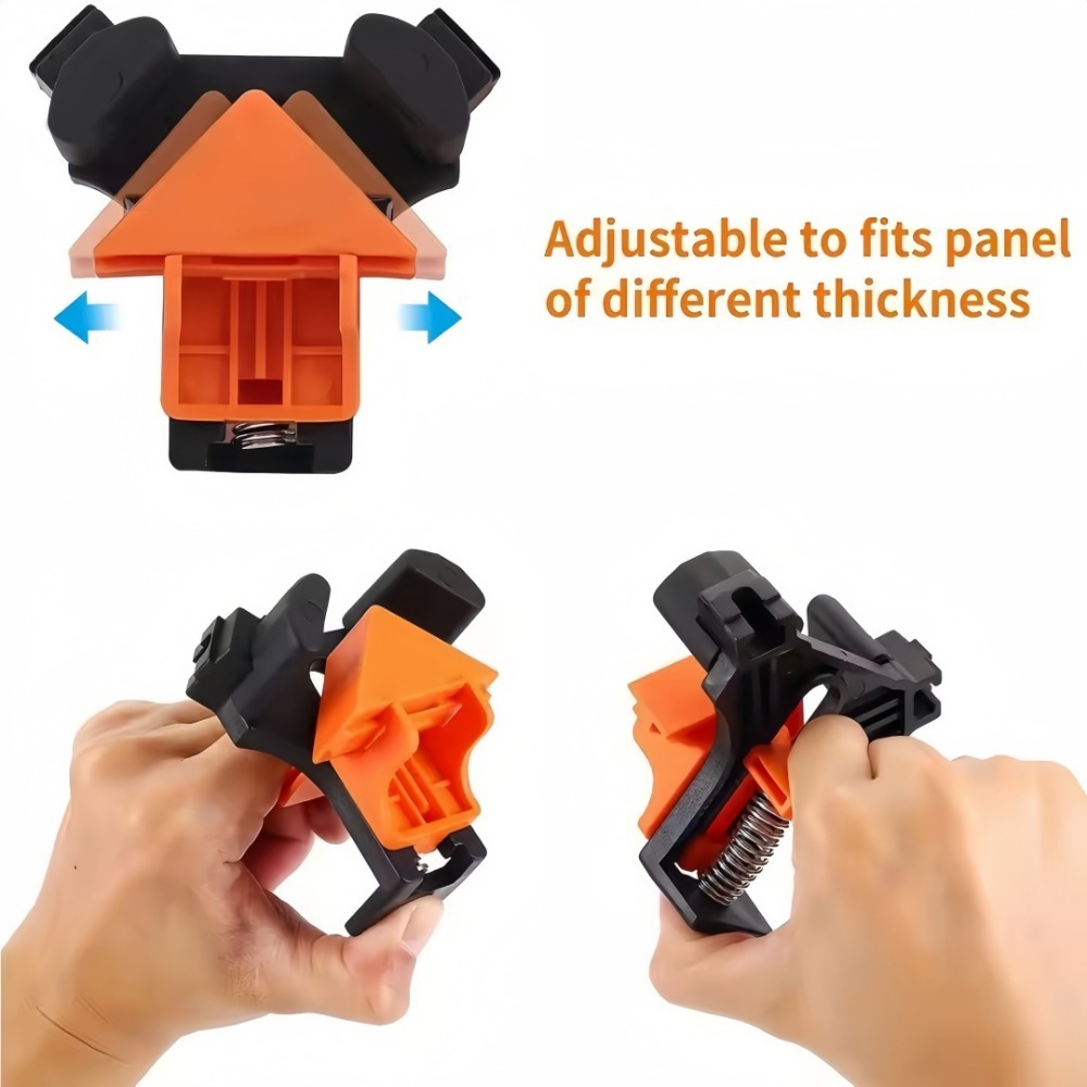 4 ชิ้น 90 °   คลิปหนีบมุมฉาก ค - Hand Tools Mechanical Workshop บทวิจารณ์และราคา