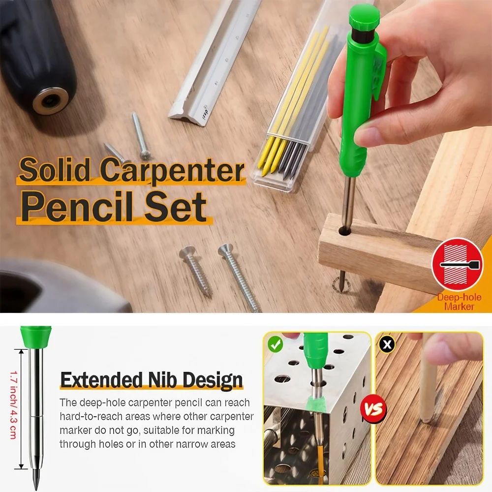 ดินสอเขียนงานไม้ปลายโลหะแบบมือ - Workshop Tools Engineering บทวิจารณ์และราคา