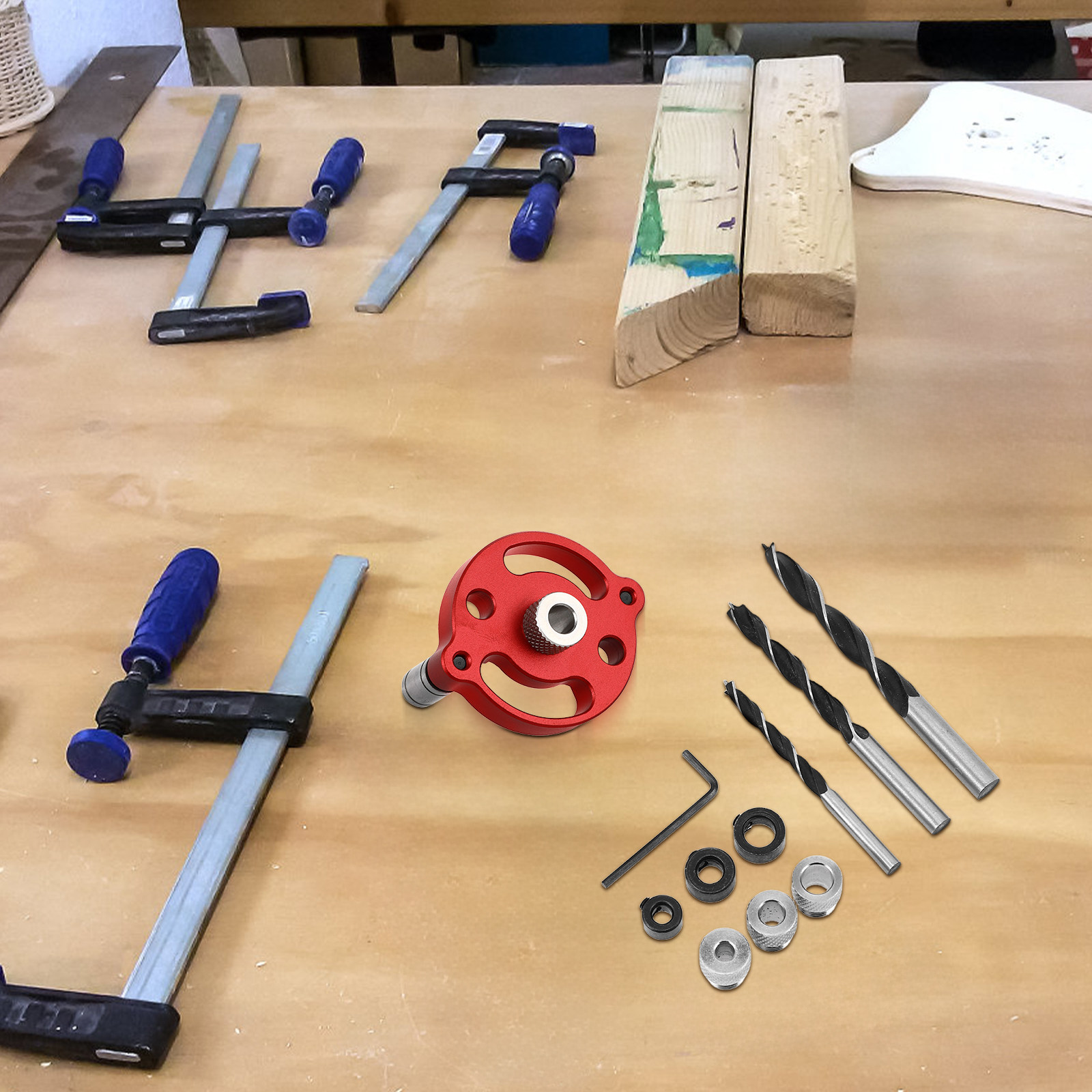 ชุดอุปกรณ์เจาะรูงานไม้ อลูมิเน - Dowel Jig Kit บทวิจารณ์และราคา