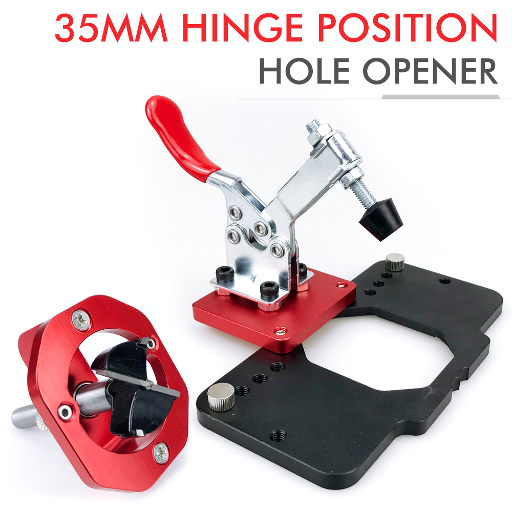 35 มม.ปกปิดบานพับประตู Jig ล็อ - Dowel Jig Kit บทวิจารณ์และราคา