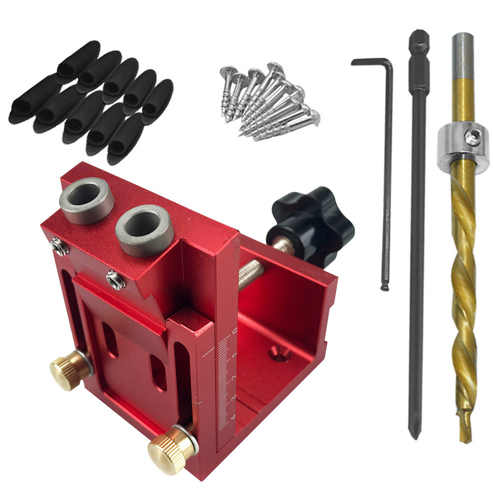 ชุดจิ๊กเจาะรูแบบพกพา 1 ชุด มุม - Dowel Jig Kit บทวิจารณ์และราคา