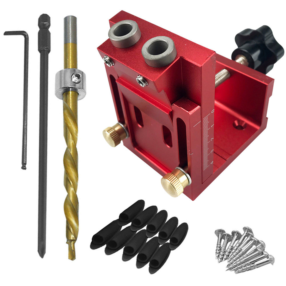 ชุดจิ๊กเจาะรูแบบพกพา 1 ชุด มุม - Dowel Jig Kit บทวิจารณ์และราคา