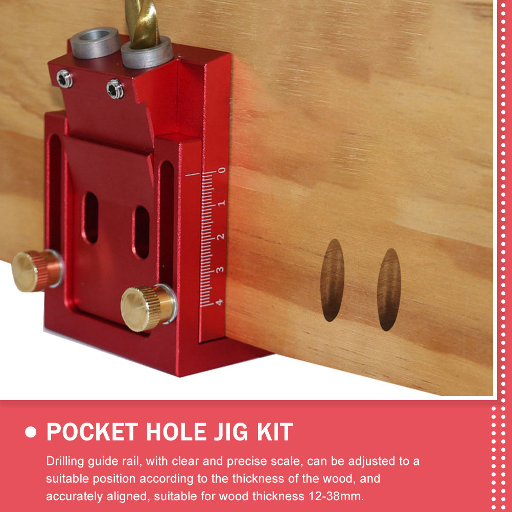 ชุดจิ๊กเจาะรูแบบพกพา 1 ชุด มุม - Dowel Jig Kit บทวิจารณ์และราคา